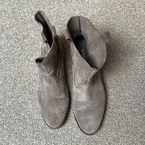 H&M Suede women ankle Boots, Nude, size 8